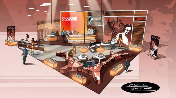 Nescafe McLaren Lounge Konzept