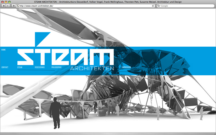 steam Architekten Web Start Visual